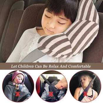 1pc Children Neck Headrest Cushion Car Seat Belts Pillow Kids Shoulder Safety Strap Protection Pads Support Car Styling Cartoon