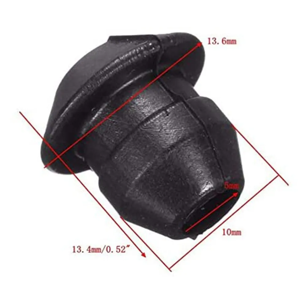 5 Stück Kraftstofftank-Tülle, 1 Loch x 9 mm, passend für STIHL BG75 FS40 HL75 TS460 KA85 KA120 SP80 SP81 SP85 TS460 Rasentrimmer-Teile – Detail 1