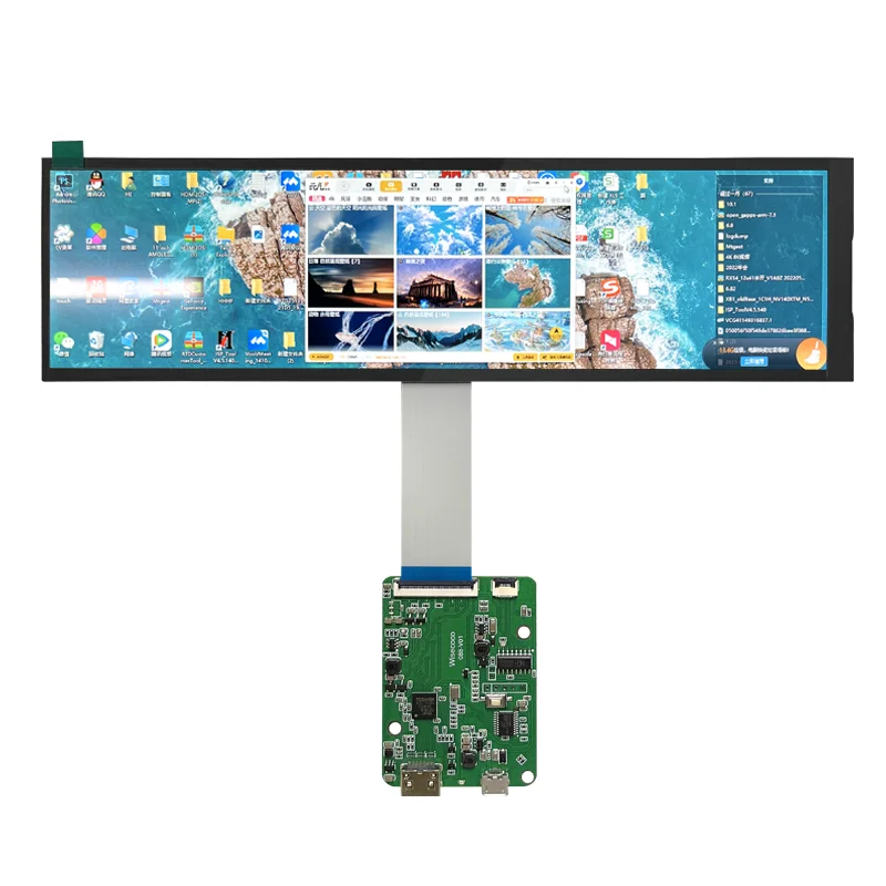 ⑨専用画面 TURZX 8,8-calowy ekran pomocniczy USB Type-C Ekran