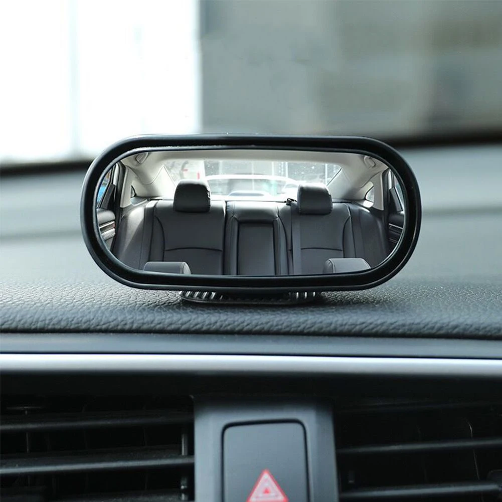 

Side-View Mirror 360° Wide Angle Blind Spot Mirror Side View Mirror 4.92x1.97 Inch ABS + Glass Black Silver White