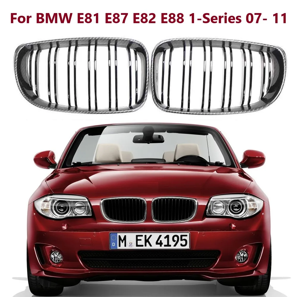 

Решетка гриля из углеродного волокна для BMW E81 E87 E82 E88 1-Series 2007- 2011 2 двери 4 двери 120I 128I 130I 135I