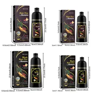 Hair Color Dye Shampoo Gray White Cover Natural Fast Dye Repair Dry Damaged Cleaning Nourishing Roots Restore Black Hair Shampoo 2