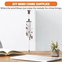 50 Pcs Wind Chime Tube Wind Chime Tube Metal Pipe Kids Plaything Wind Chime Accessories Hanging Decor Home Decor Supplies 2