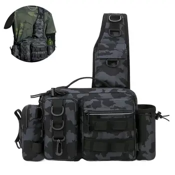 JSFUN Army Inspired Two-Color Fishing Tackle Waist bag 1