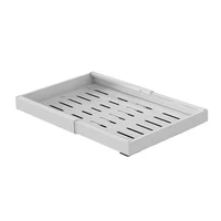 Organisateur de placard extensible robuste, 1 pièce, tiroir coulissant réglable pour cuisine, garde-manger ou salle de bain, support de rangement coulissant peu encombrant avec adhésif 8
