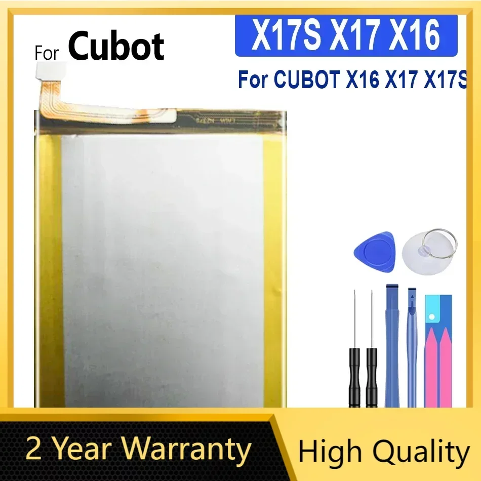 Аккумулятор 2500 мАч для Cubot X16 X17 X17S, портативные аккумуляторы для сотовых телефонов, гарантия + трек-код