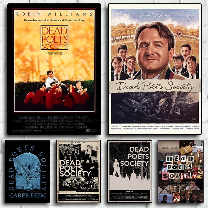 Dead Postreets Society Movie Poster Classic Old Movies Wall Art Frameless Drawing Canvas Painting Home Bedroom Study Studio Studio Decor