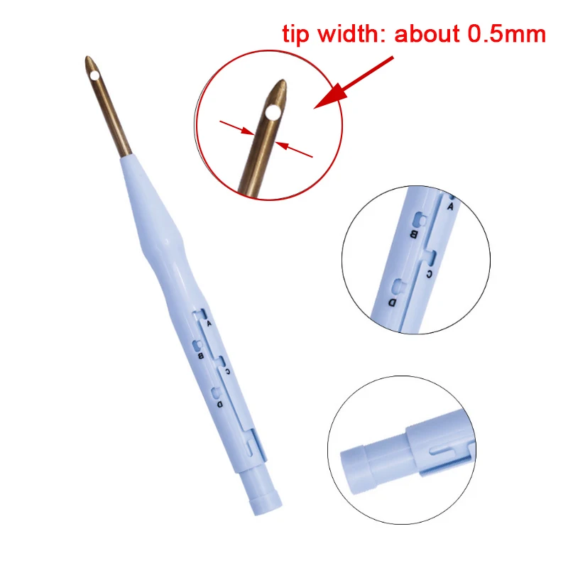 Embroidery Kit Adjustable Punch Needle Stitching Tool Set Magic Embroidery Needle Pen Weaving Tool