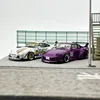 SW STAR 1:64 993 Wide-body RWB modified White Apple Status has alloy car model set 3