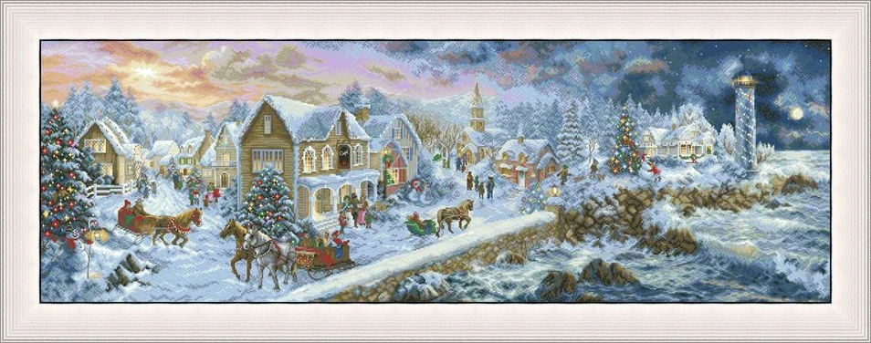 needlework-kit-cross-stich-unpainting-set-cross-stitch-kits-cross-stitch-embroidery-78-letistitch-l8007-seaside-christmas-town