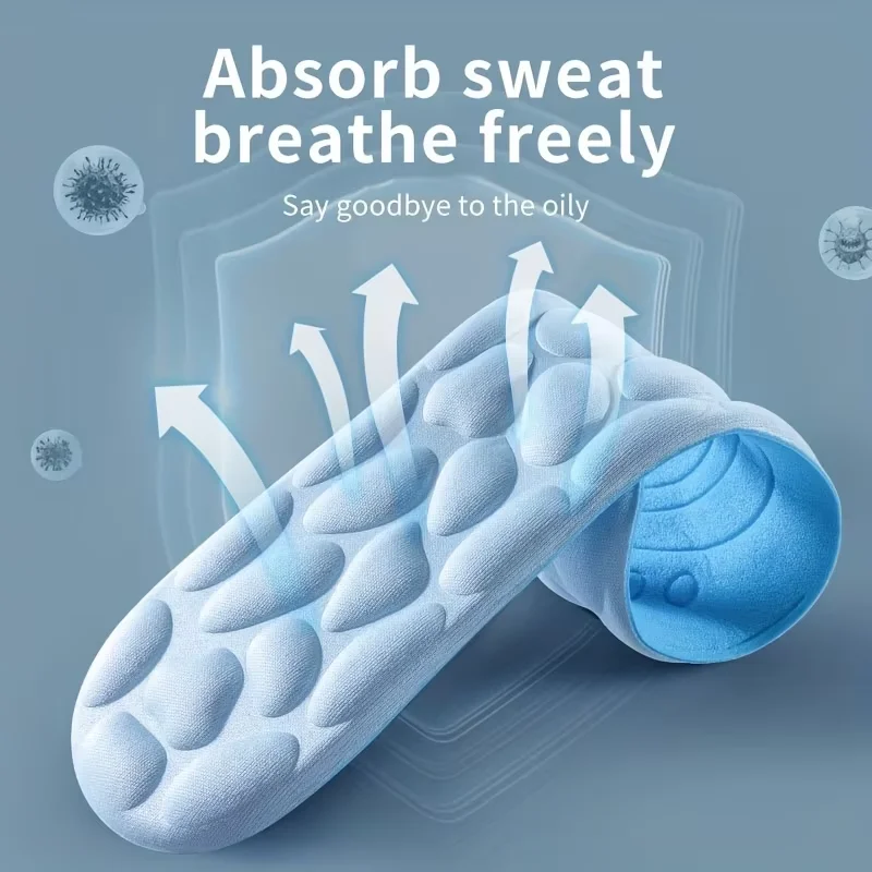 Massage Memory Foam Insoles for Shoes Breathable Cushion Sport Running Orthopedic