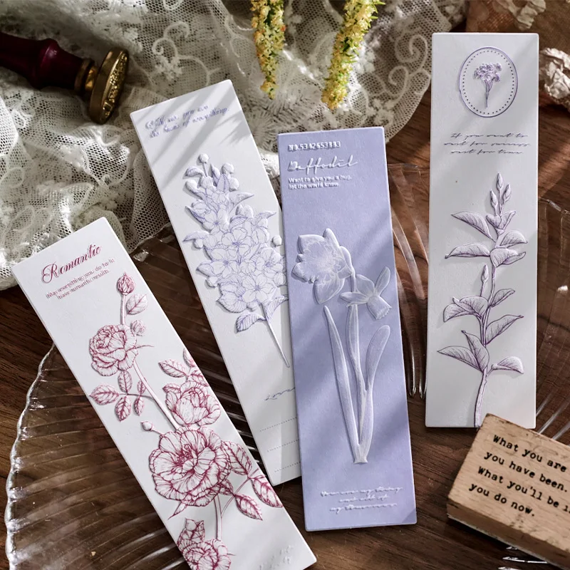 

MOHAMM 20 Sheets Natural Flower Plant Nice Paper Bookmark for Students/Adults Pages Books Readers Gift Bookmark