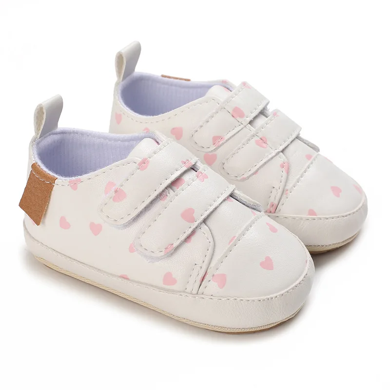 Sneakers shoes Baby Boy Girl Shoes PU Leather Sneakers Rubber Bottom Non-slip Lightweight First Walker Crib Shoes 0-18 Months