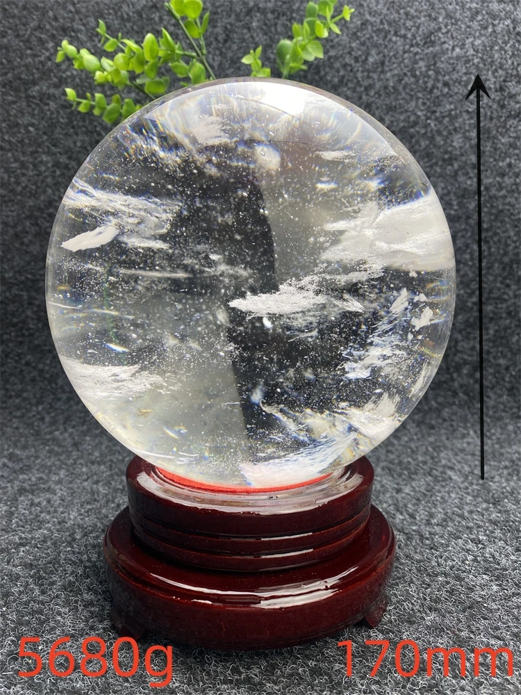 Top Natural Quartz Ball Smelting Stone Ball Hand-Polished Healing Crystal Aura Meditation Divination Home Decoration Festiv - Image 4
