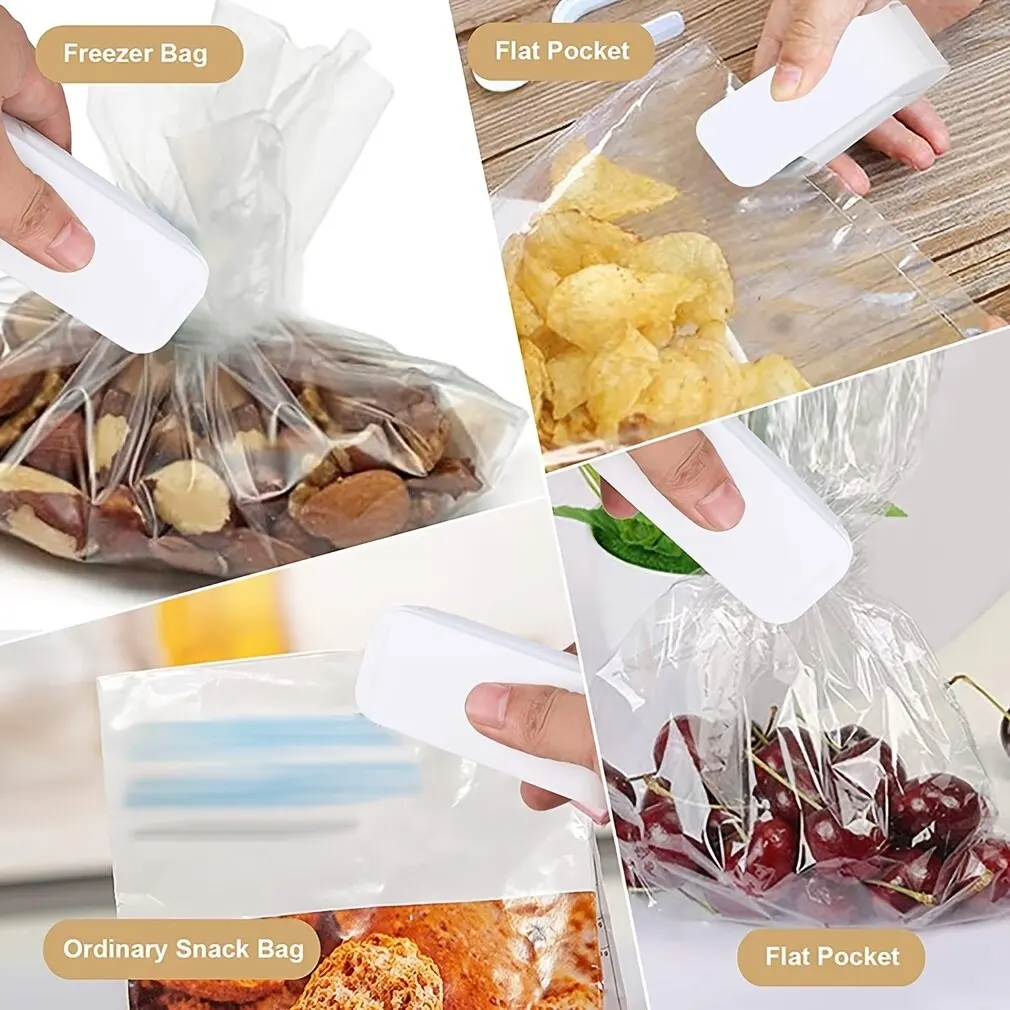 Portable Mini Heat Sealer For Food Bags - Thermal Plastic Bag Closure For  Freshness - Easy To Use Packing Kitchen Accessory