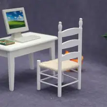 

Chair Model Handmade Decorative Kids Toy Mini 1/12 Scale Retro Chair Dollhouse Chair for Kids