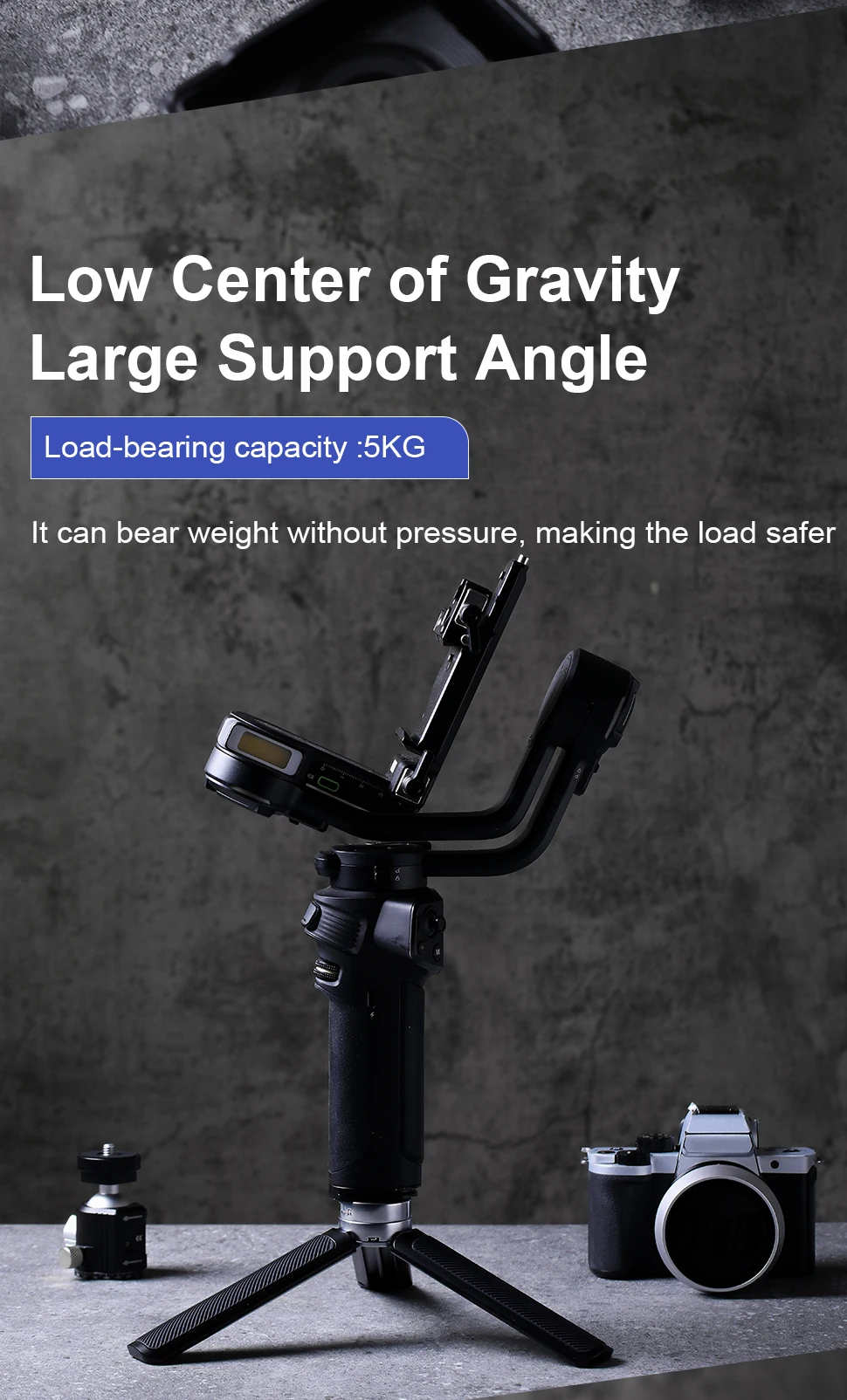 Portable Desktop Tripod Dual Boot Constant Spherical Foldable Grip Ptz Bracket U