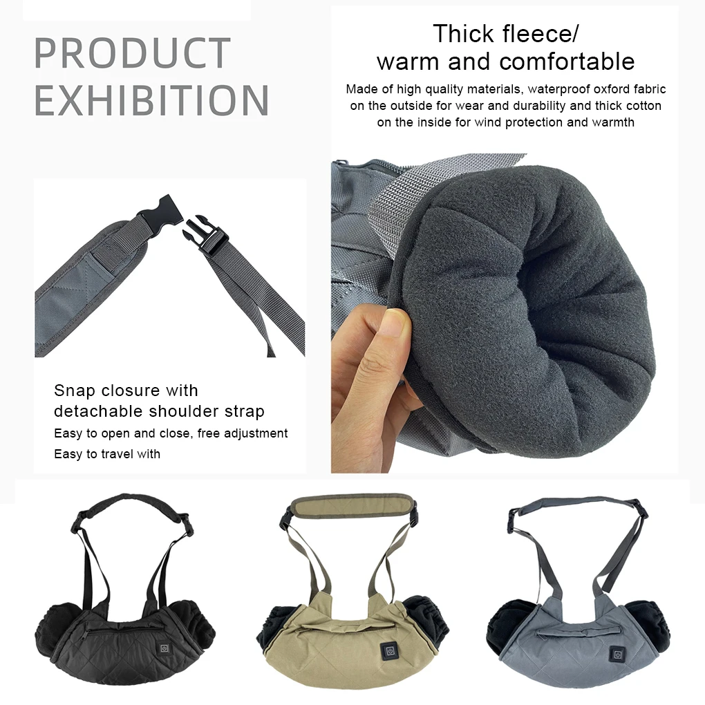 USB Electric Heated Warm Gloves 3 Shift Temperature Control Winter Hand Warmer Waterproof Heating Gloves Hunting Accessories