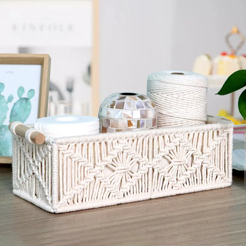 2pcs Boho Storage Baskets, Toilet Paper Storage Containers, Boho Decor  Baskets For Organizing, Woven Decorative Basket For Countertop, Toilet  Paper Ba