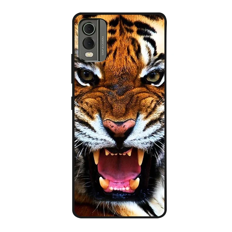 Cute Cartoon Shockproof Soft Silicone Back Cover, Painted TPU Case