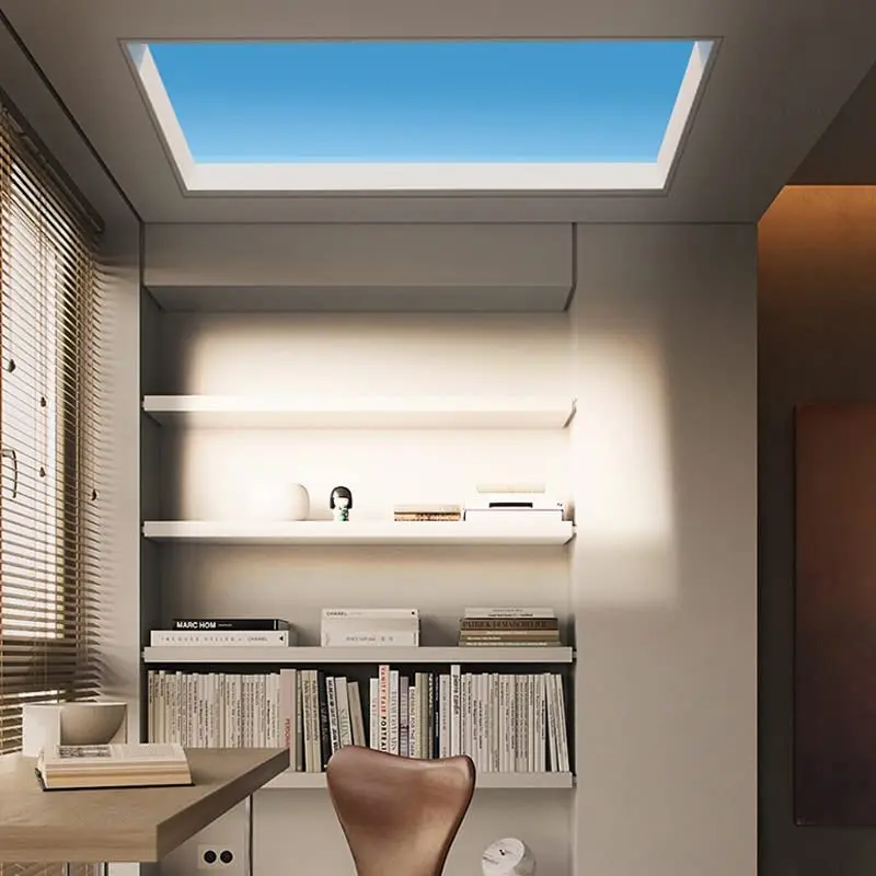 Smart Home Artificial Virtual Led Skylight Natural Daylight Panel Blue Sky Ceiling Lamp