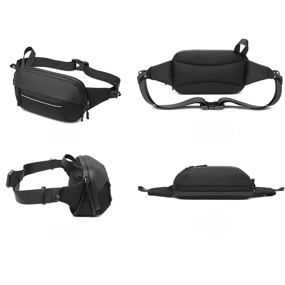 남성용 다기능 확장 가능한 어깨 가방, 방수 여행 크로스 바디 슬링 가방, 메신저 팩, 남성용 가슴 가방