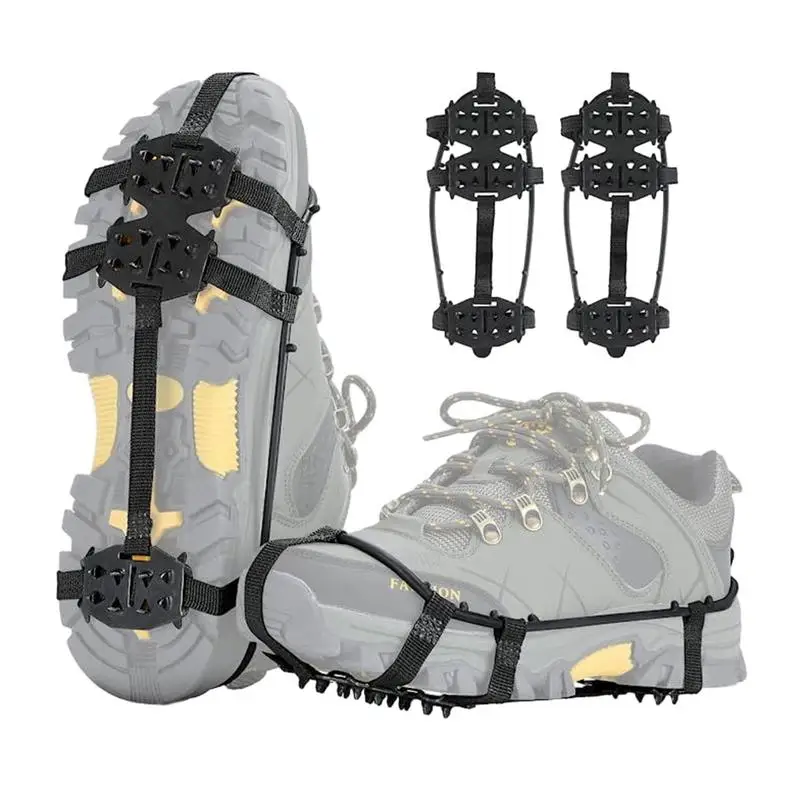 NonSlipSnowShoesSpikesIceGripperCleatsCramponsWinterClimbing