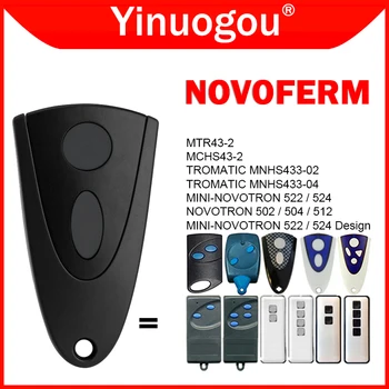 NOVOFERM 차고 문 원격 제어 433MHz NOVOFERM MINI NOVOTRON 502 504 512 522 524 MTR43 MCHS43 MNHS433 게이트 제어 오프너