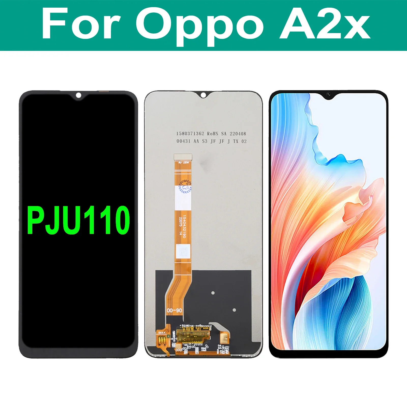 

Оригинальный дисплей 6,56 дюйма для Oppo A2x PJU110 A59 5G LCD
