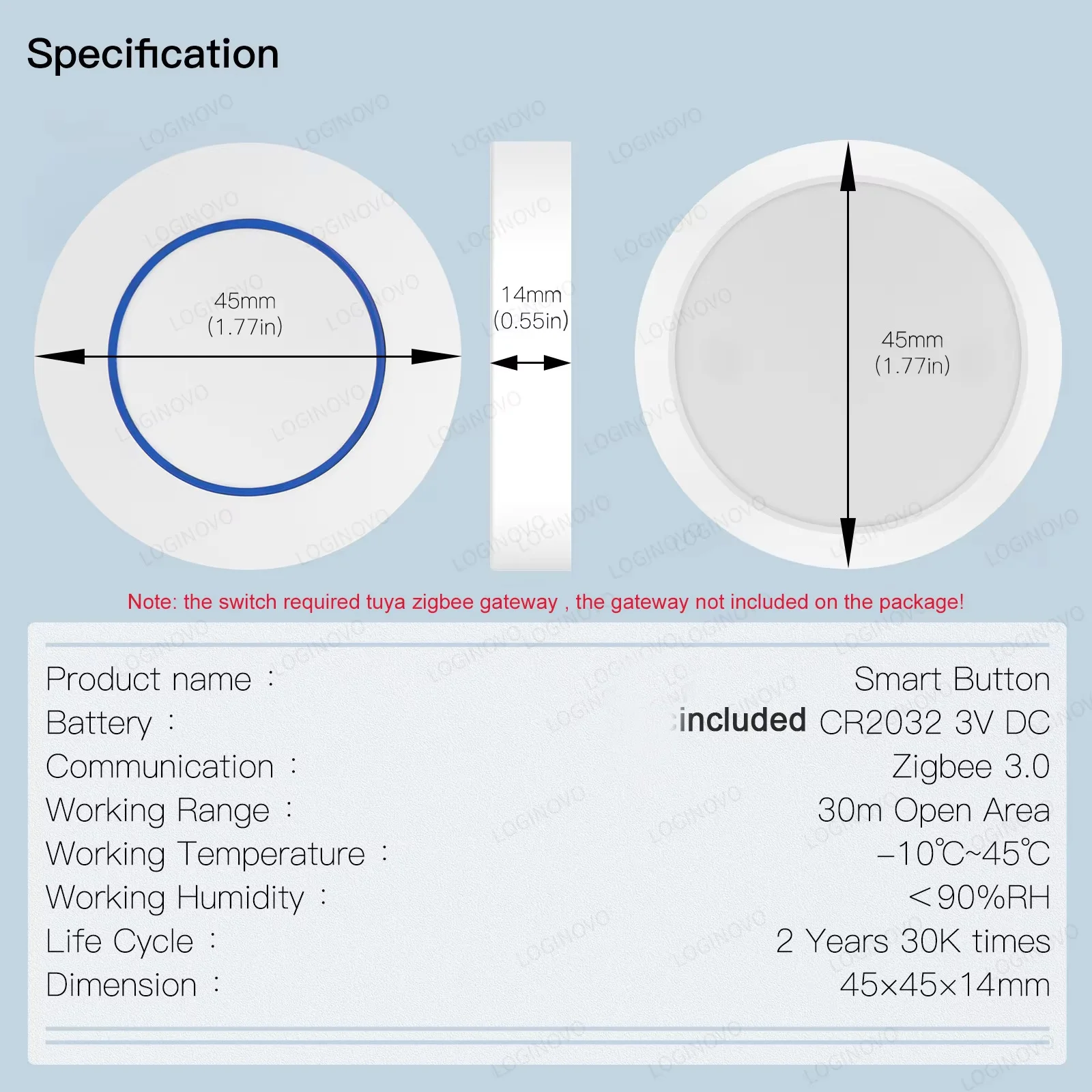 Tuya Zigbee Button Push Scene Switch Smart Home Automation Scenario thumbnail 7