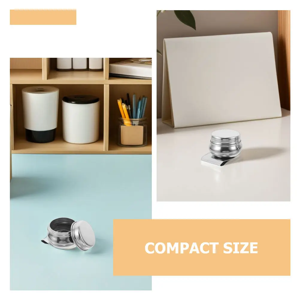 3Pcs 스테인레스 스틸 페인트 브러시 청소 컵 큰 입 4.5x4.5x2.5cm 팔레트 컵 클립 유화 팔레트 디퍼 휴대용