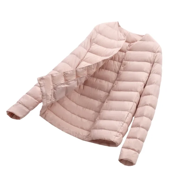 12 Colors Women Long Sleeves 90% White Duck Down Female Slim Warm Inner Ultra Lightweight Packable Ski Jacket Down Liner Jackets 2