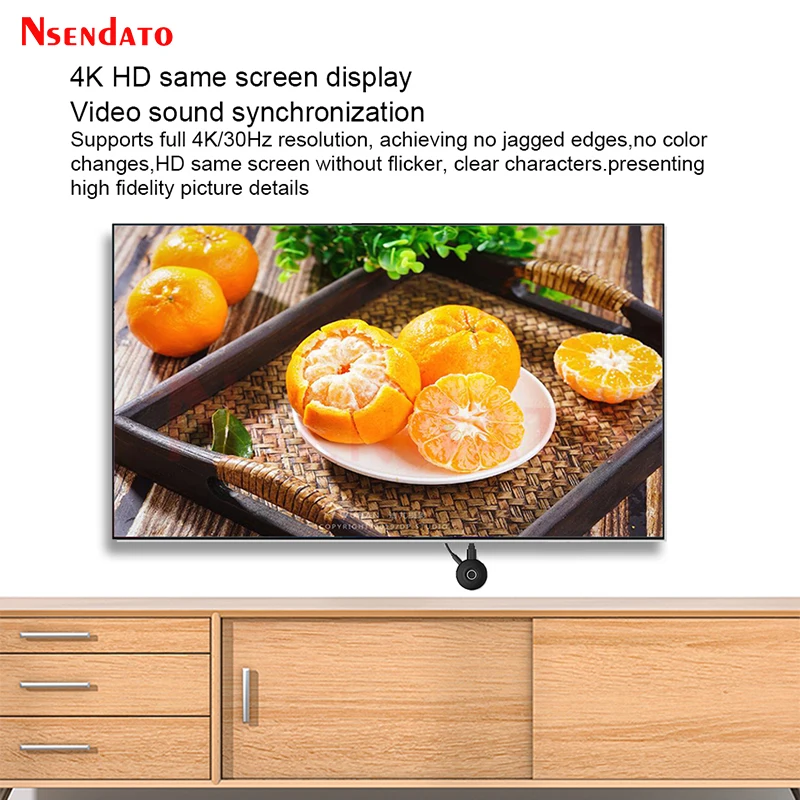 Dual Band 2.4G/5G WiFi Wireless Display 4K HDMI Wireless Display Receiver TV Screen sharing Stick Dongle Adapter For TV Monitor