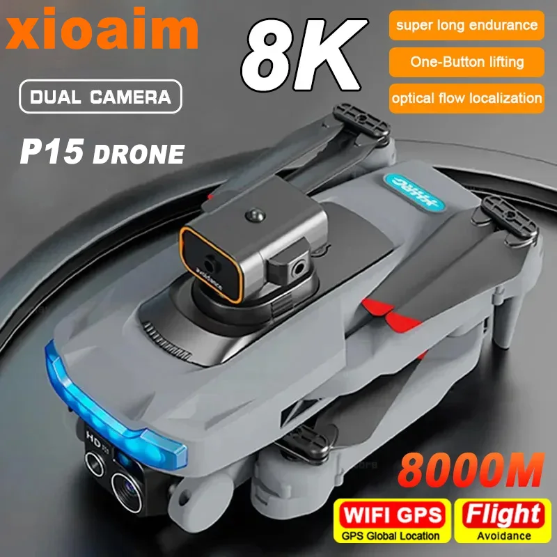 Xiaomi Mijia P15 Drone 8K Fotocamera Gps Professionale 5G Hd Fotografia Aerea Dual-Camera Omnidirezionale Drone Per Evitare Gli Ostacoli