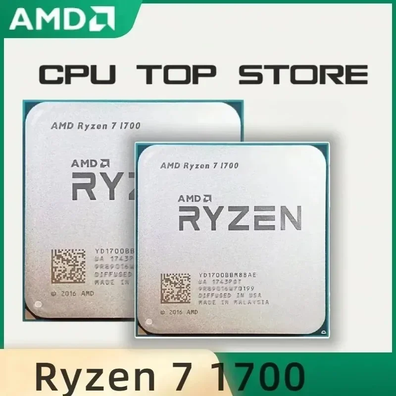 AMD R7 1700 Ryzen 7 1700 3.0GHz 8코어 16스레드 CPU 프로세서 65W 소켓 AM4 게이밍 CPU (패키지 미포함)