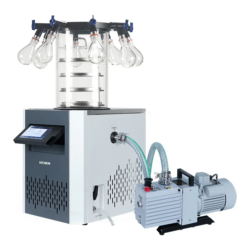 LC-10N-60D Laboratory Freeze Drying Machine Food Vacuum Freeze Drying Machine Research Household Fruits and Vegetables