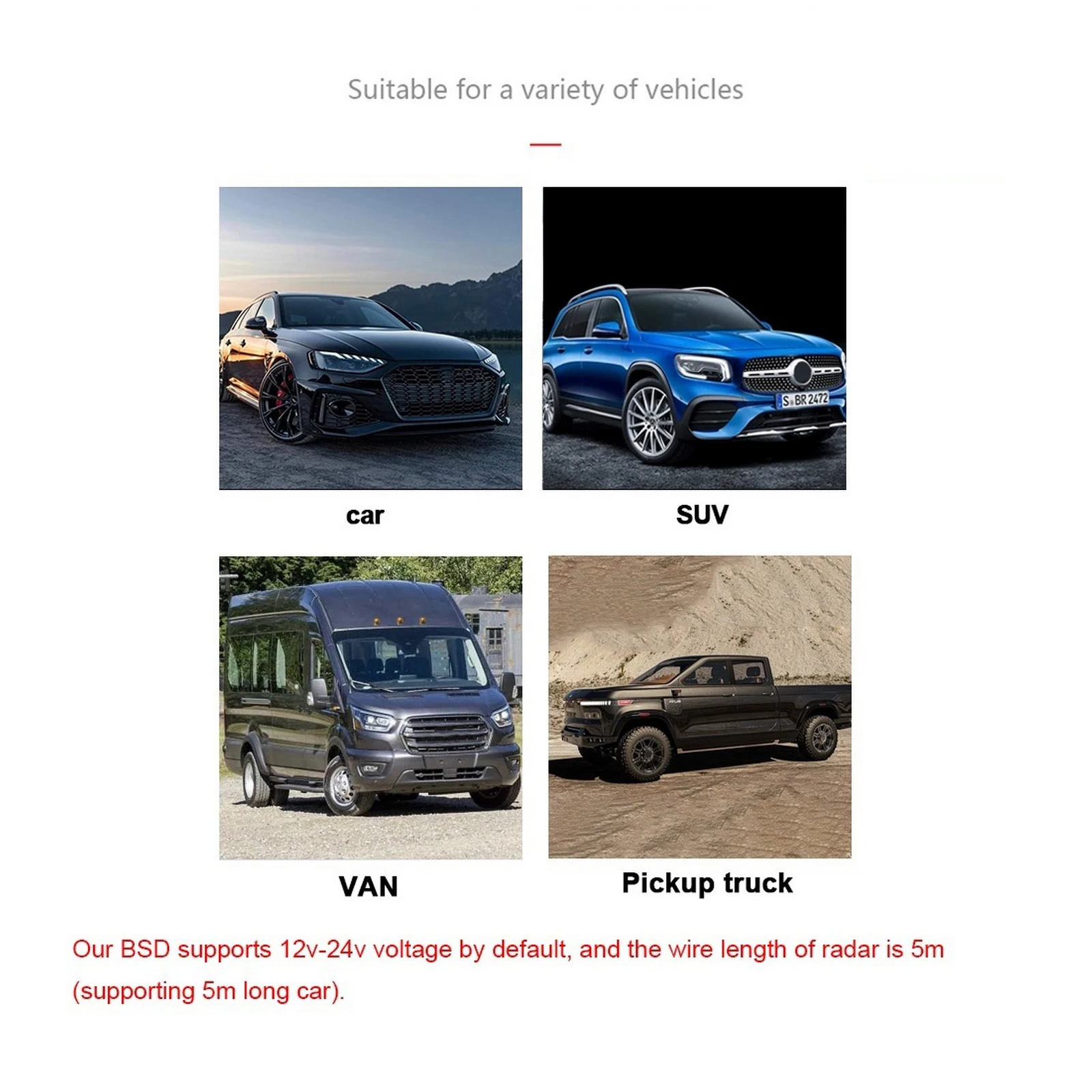 77Ghz Millimeter Wave Radar for Car Bsd Blind Spot Detection System Lane Changing Assistance Vehicle Blind Spot Monitoring