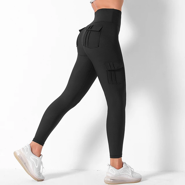 Fitness Sports Leggings Yoga Pants Women Sexy Naked Feeling High Waist Push  Up Stretch Workout Running Gym Leggings With Pocket - AliExpress