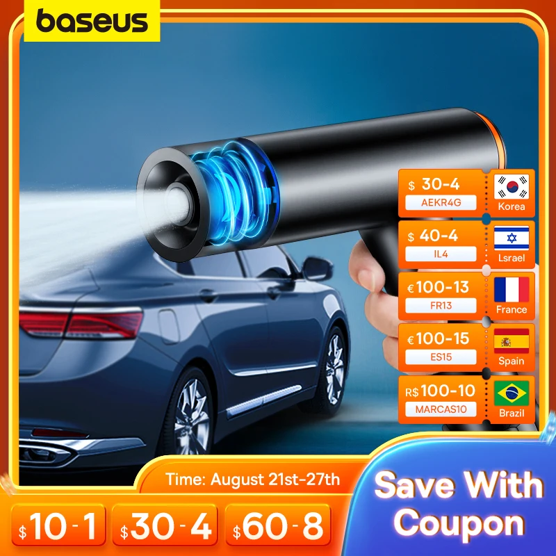 Baseus Car Wash High Pressure Water Gun Spray Nozzle Car Washers For