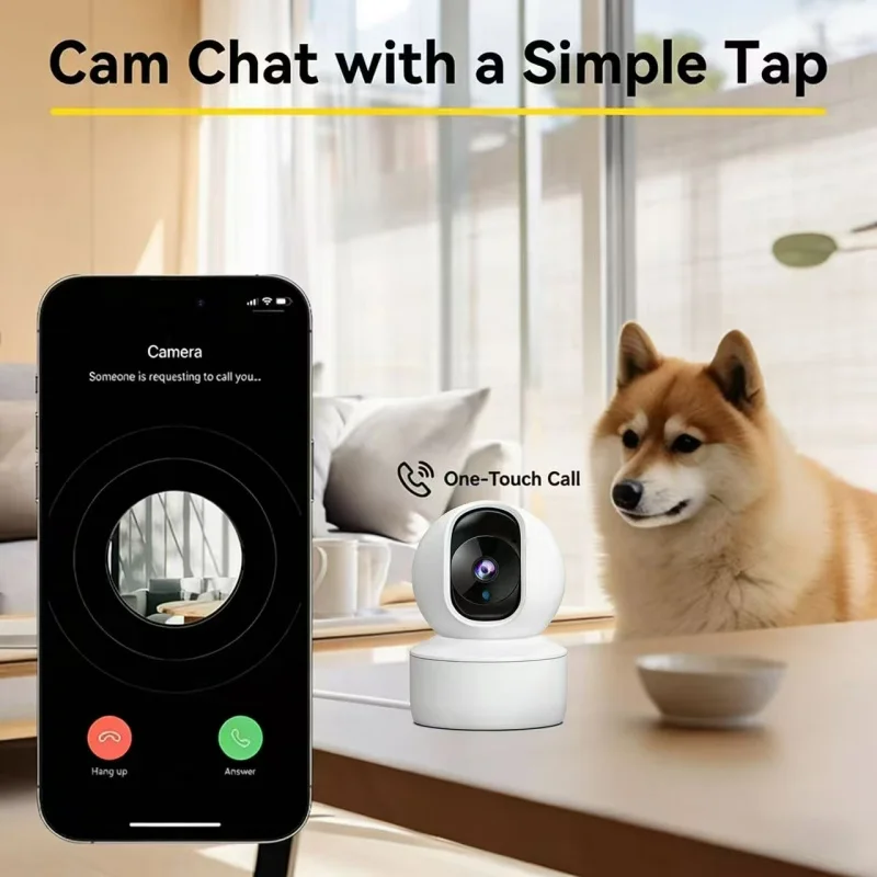 5MP Smart Mini WiFi IP Camera Indoor Wireless Home Security AI Human Detect CCTV Surveillance Camera Baby Monitor 4