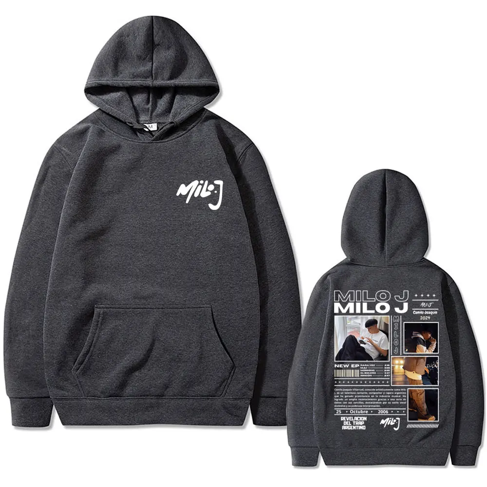 Rapper Milo J 111 Album Graphic Hoodie Men Women Hip Hop Fashion Oversized Hooded Sweatshirt Men's Casual Fleece Cotton Hoodies 4