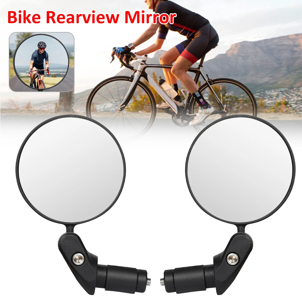 

2Pcs Bike Rearview Mirror 360 Rotation Bike Cycling Back Sight Reflector Adjustable Left Right Mirrors MTB Road Handlebar Mirror