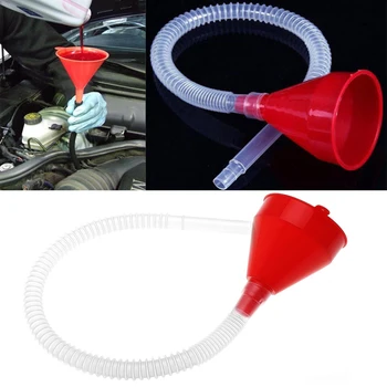 Imbuto rifornimento universale per auto Imbuti di riempimento telescopici Imbuti per olio benzina per motori per auto con tubo staccabile