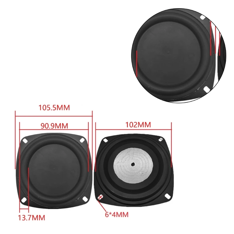 Universal Passive Woofer Radiator for Low Frequency Audio Enhancement