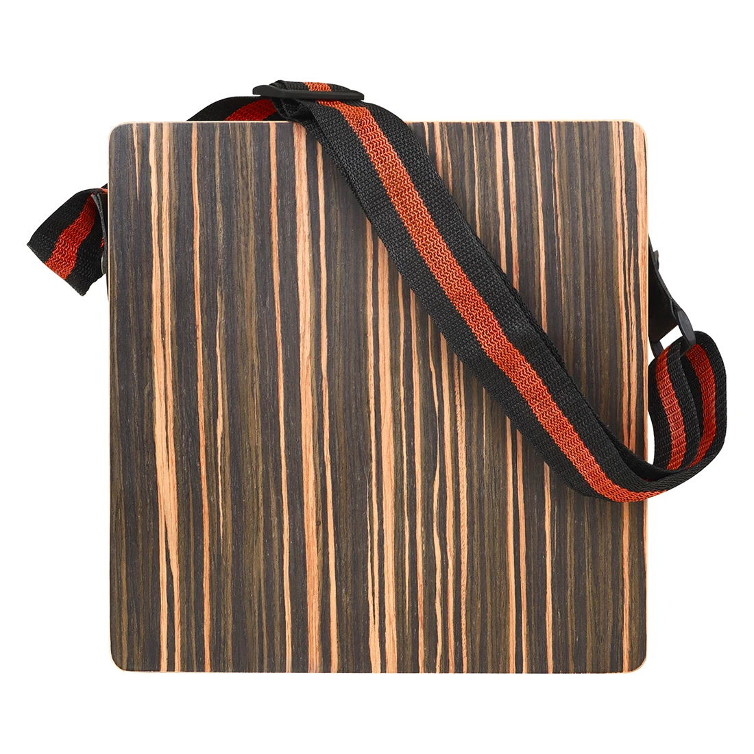 Hand Drums Portable Traveling Cajon Drum Compact Wooden Cajon Box Drum with Adjustable Strap Performance Music Instrument