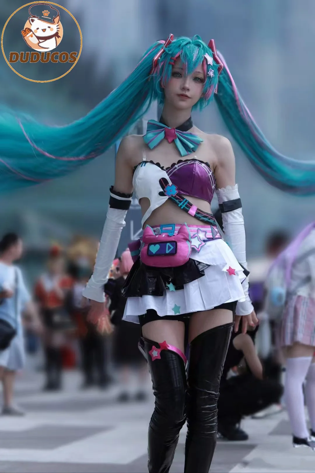 2025 In Stock Muse Dash Miku Cosplay Costume Collab Full Set