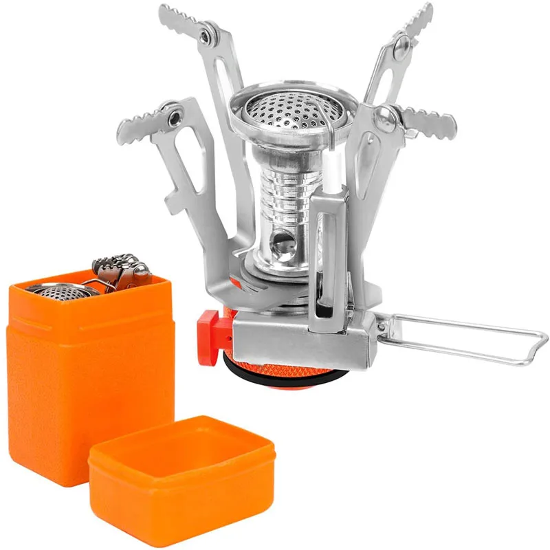 

Mini Gas Stove Outdoor Folding Tourist Burner Portable Furnace Picnic Cooking Split Stoves Cooker Gas Burner Camping Supplies