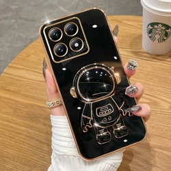 Astronaut Holder Plating Silicone Stand Cover for mi 9t pro (YHY Black)
