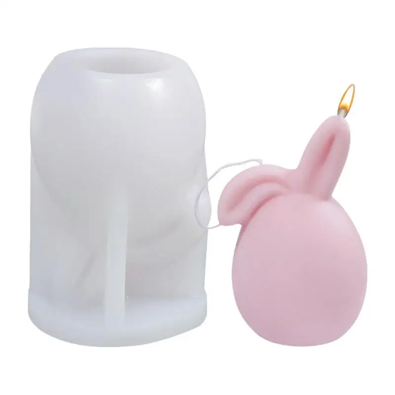 

Rabbit Candle Mold Silicone Candle Molds Cute Rabbit Soap Molds For Cake Decorating Candle Making Resin Epoxy Jewelry