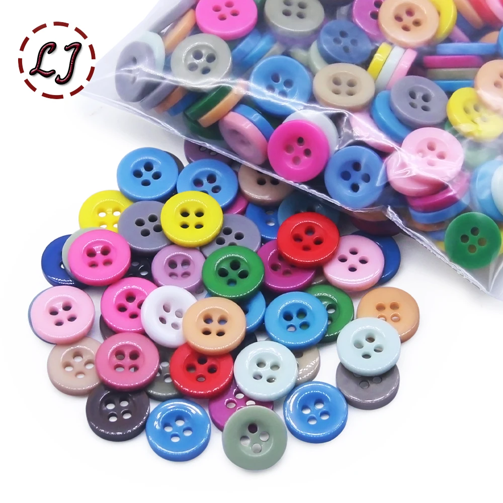 Nuovi bottoni da cucito per bambini in resina da 100 pezzi per vestiti per bambini indumento accessori fai da te fatti a mano scrapbooking artigianato